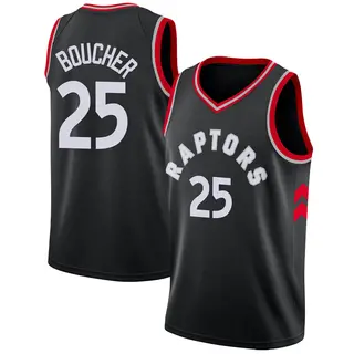 Toronto Raptors Men's Chris Boucher Black Swingman Jersey - Statement Edition