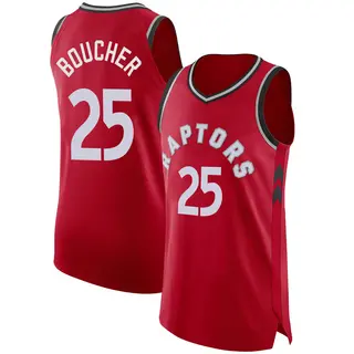 Toronto Raptors Men's Chris Boucher Red Authentic Jersey - Icon Edition