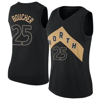 Toronto Raptors Women's Chris Boucher Black Swingman Jersey - City Edition