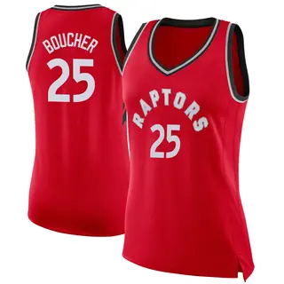 Toronto Raptors Women's Chris Boucher Red Swingman Jersey - Icon Edition