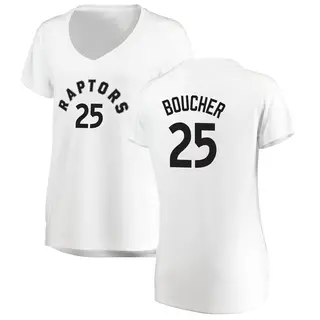 Toronto Raptors Women's Chris Boucher White Fast Break Jersey - Association Edition