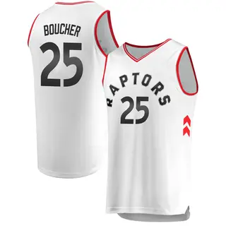 Toronto Raptors Youth Chris Boucher White Fast Break Jersey - Association Edition